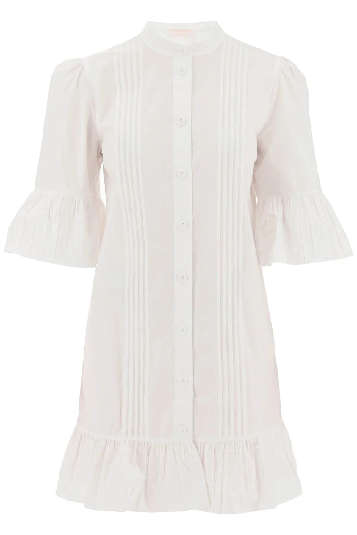 See by chloe bell sleeve shirt dress in organic cotton