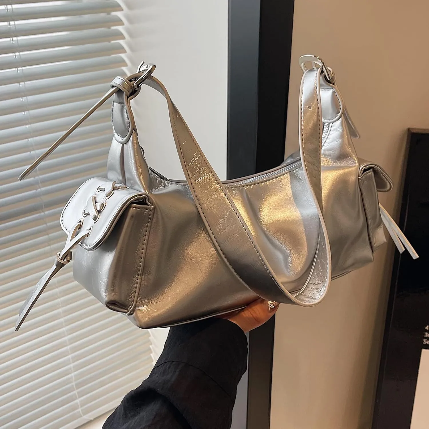 Shoulder Bag for Women,Multi Pockets Hobo Handbags Cute Crossbody Bag Purse with Adjustable Strap