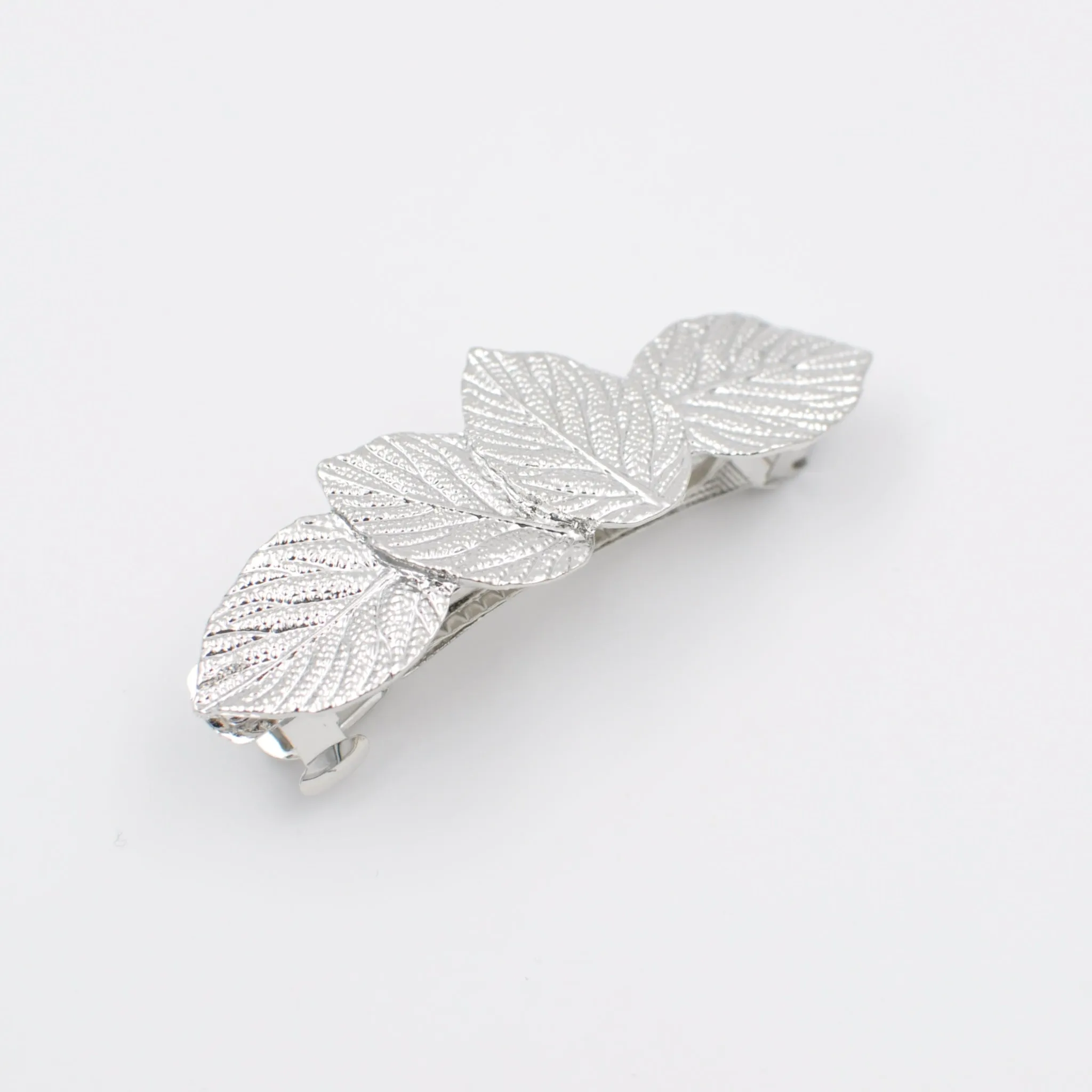 Silver Hair Grip Leaf