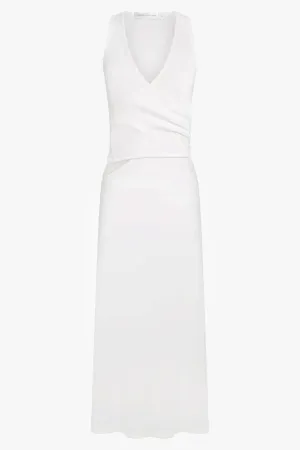 Silvino Overlap Dress | White