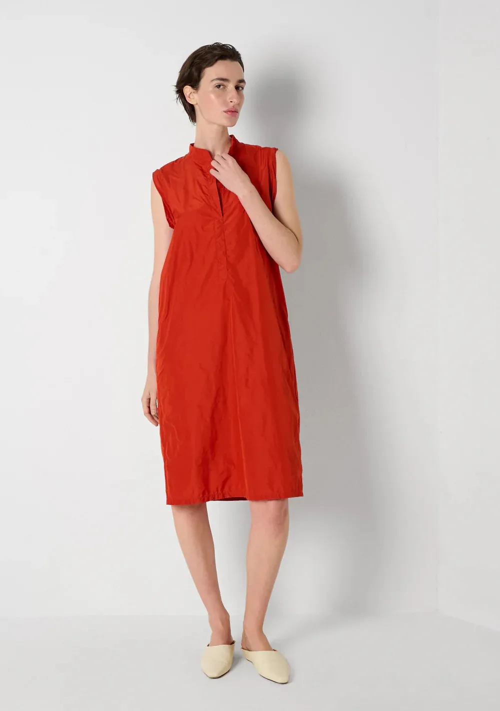 Sleeveless Split Neck Dress
