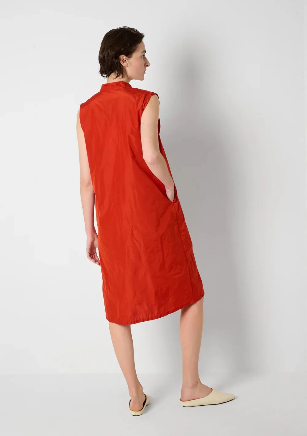 Sleeveless Split Neck Dress