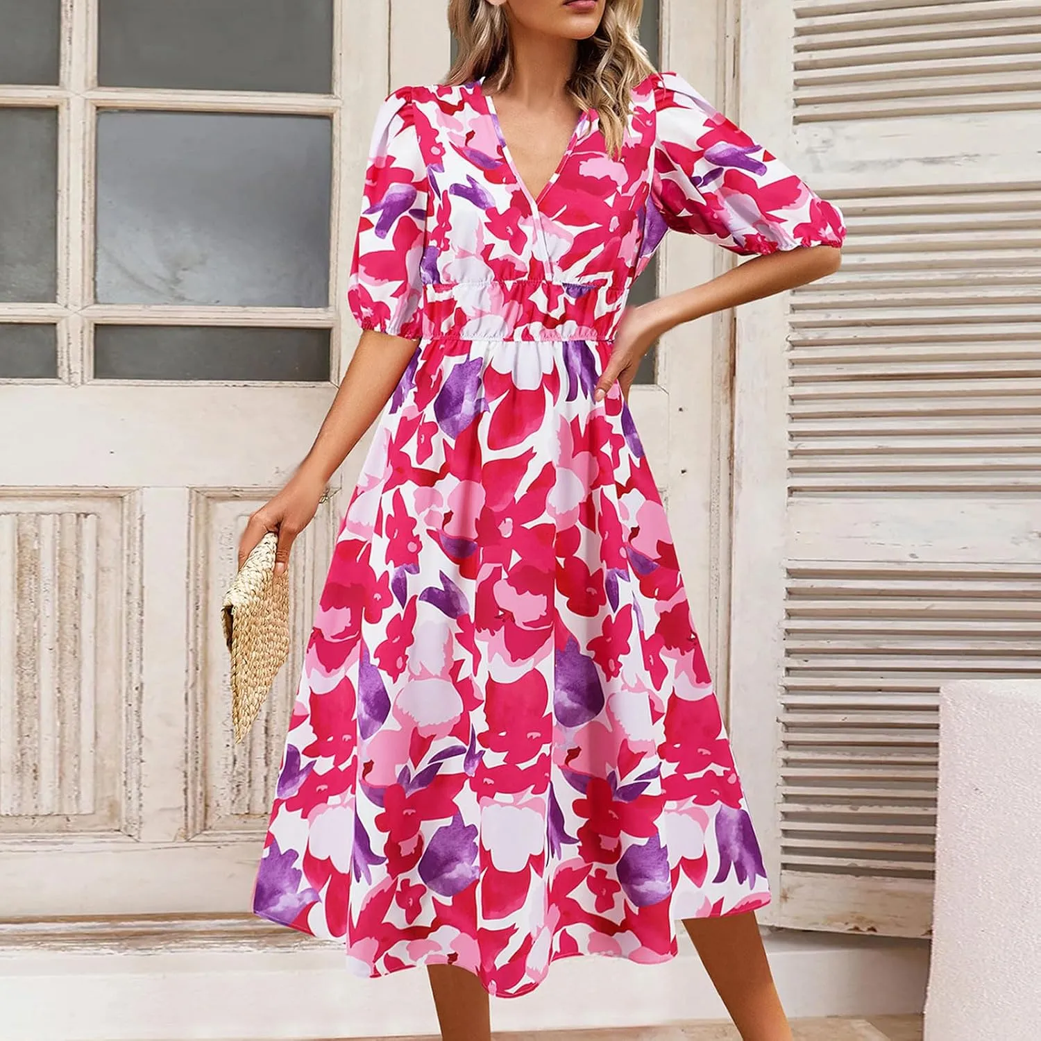 Spring Dresses for Women 2025 Sexy Boho Dresses for Women 2025 Womens Dress Swing Puff