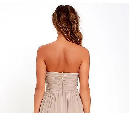 Strapless Rustic Country Short Bridesmaid Dresses with Cowboy Boots