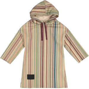 STRIPED PLUSH DRESS