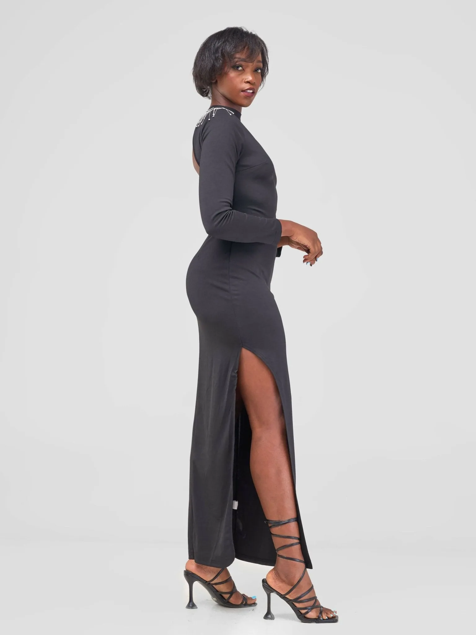 Stylish Sisters Bodycon Dress - Black