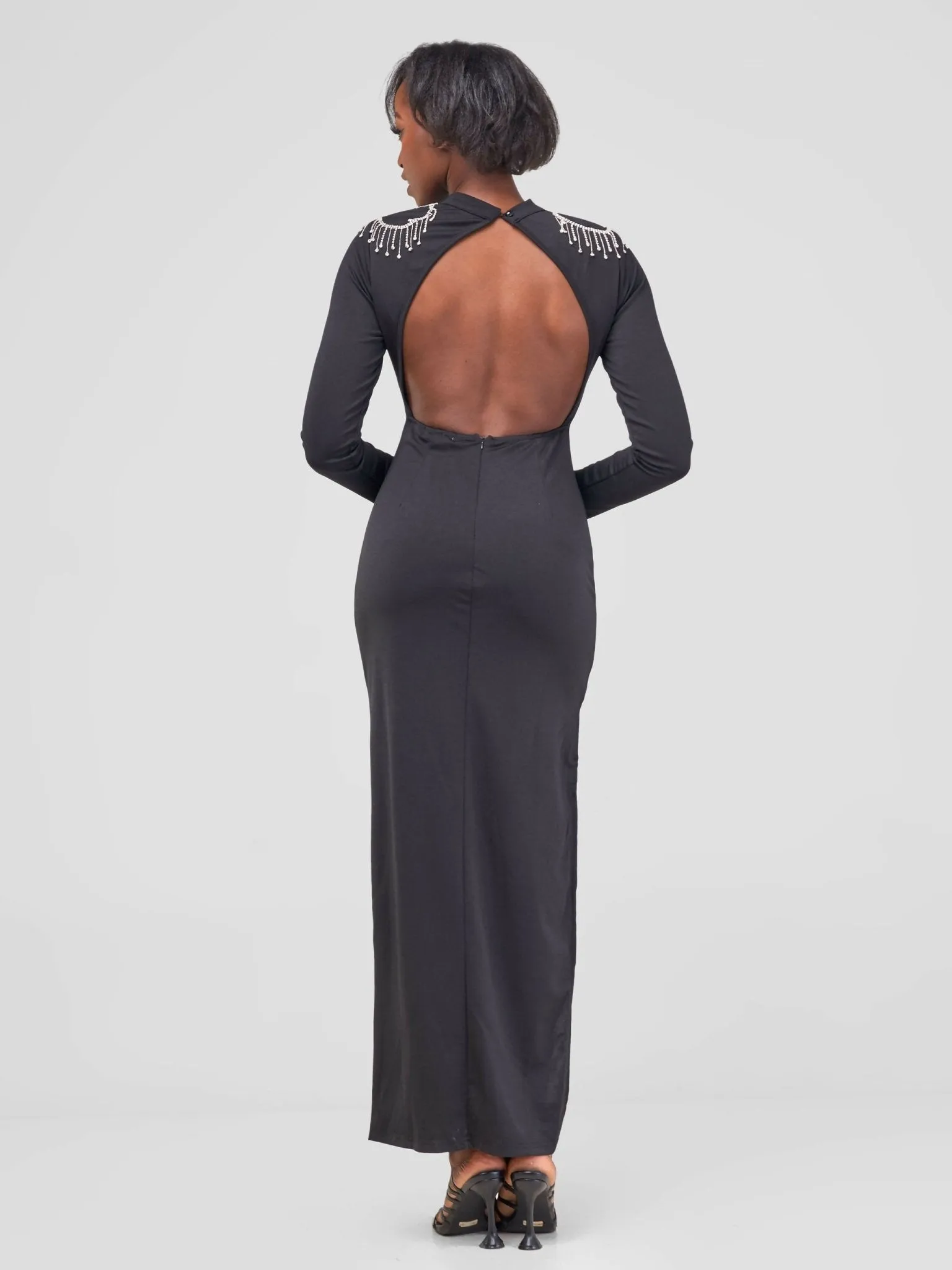 Stylish Sisters Bodycon Dress - Black