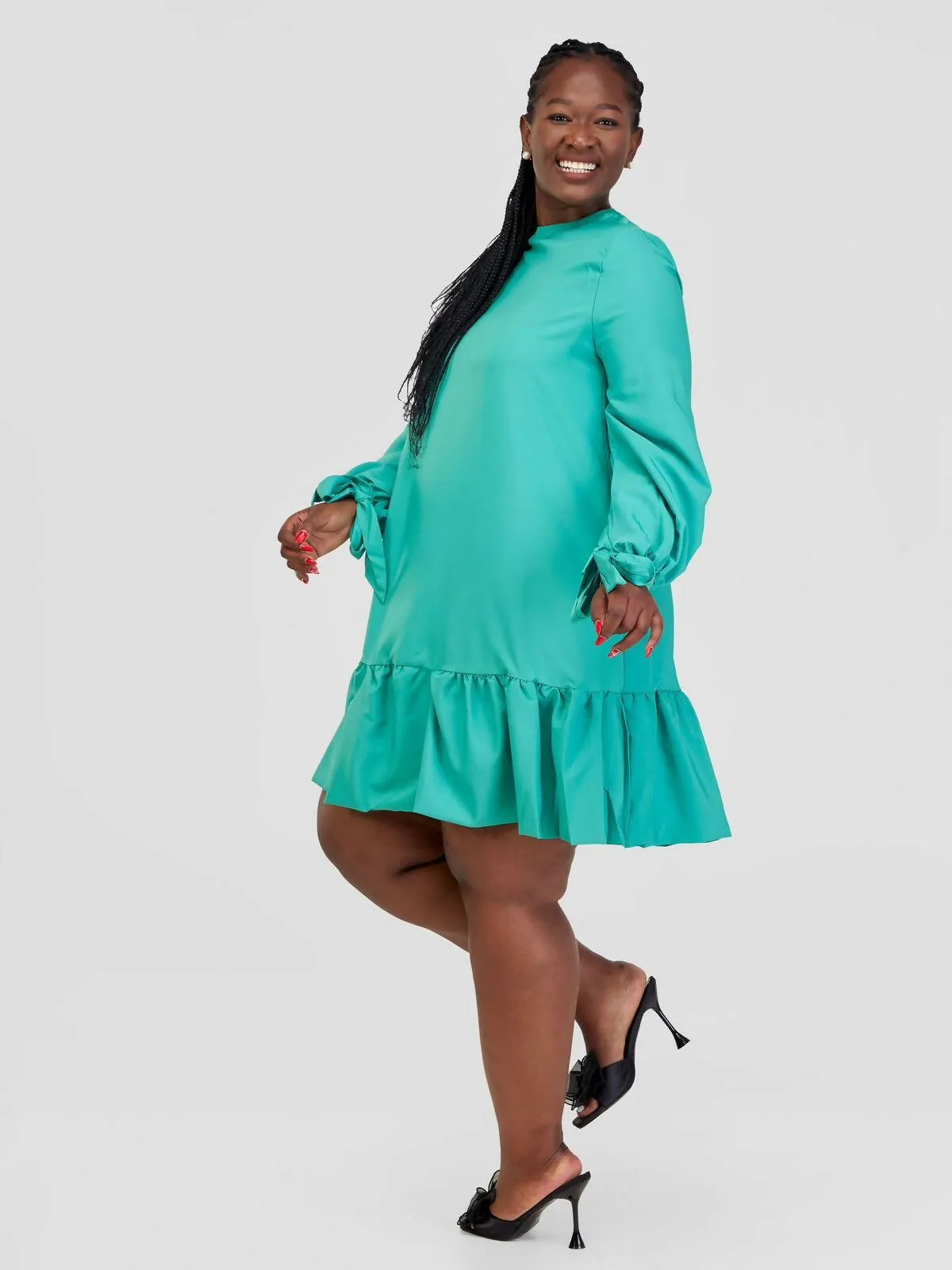 Stylish Sisters/Short and Mini Dress - Green