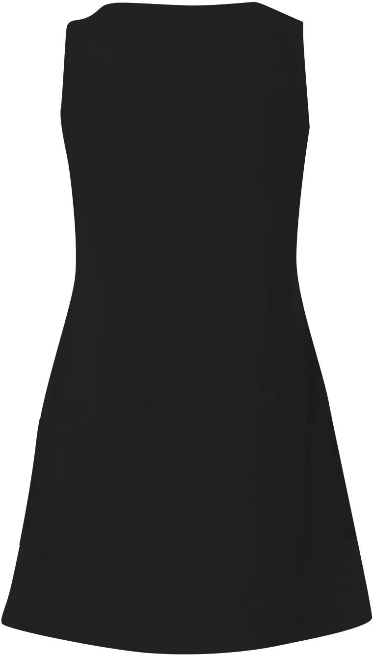 Summer Dress with Pockets for Women 2024 Loose Sleeveless V Neck Swing Sundress Boho Beach Flowy Cover up Tank Dress