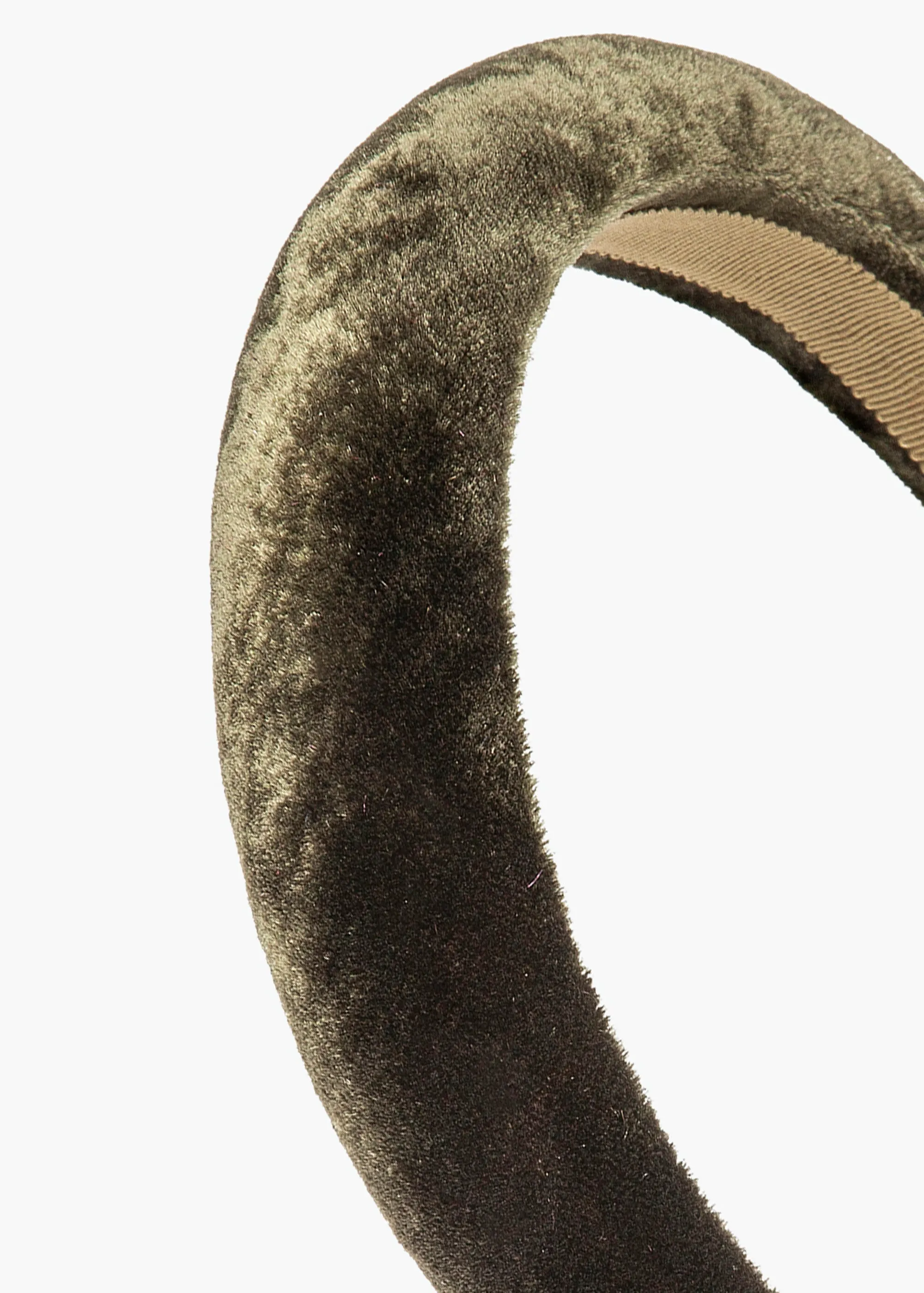 Tori Headband in Velvet -- Moss