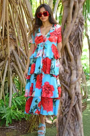 Trelise Cooper - So The Story Rose Tier To My Flare Dress