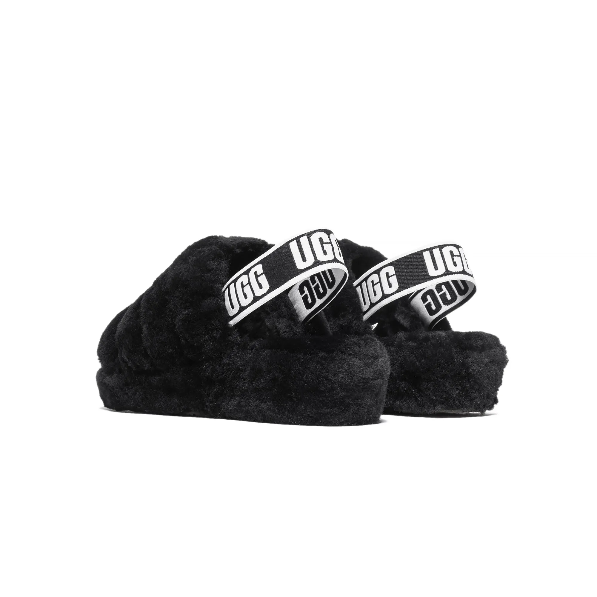 Ugg Womens Fluff Yea Slide 'Black'