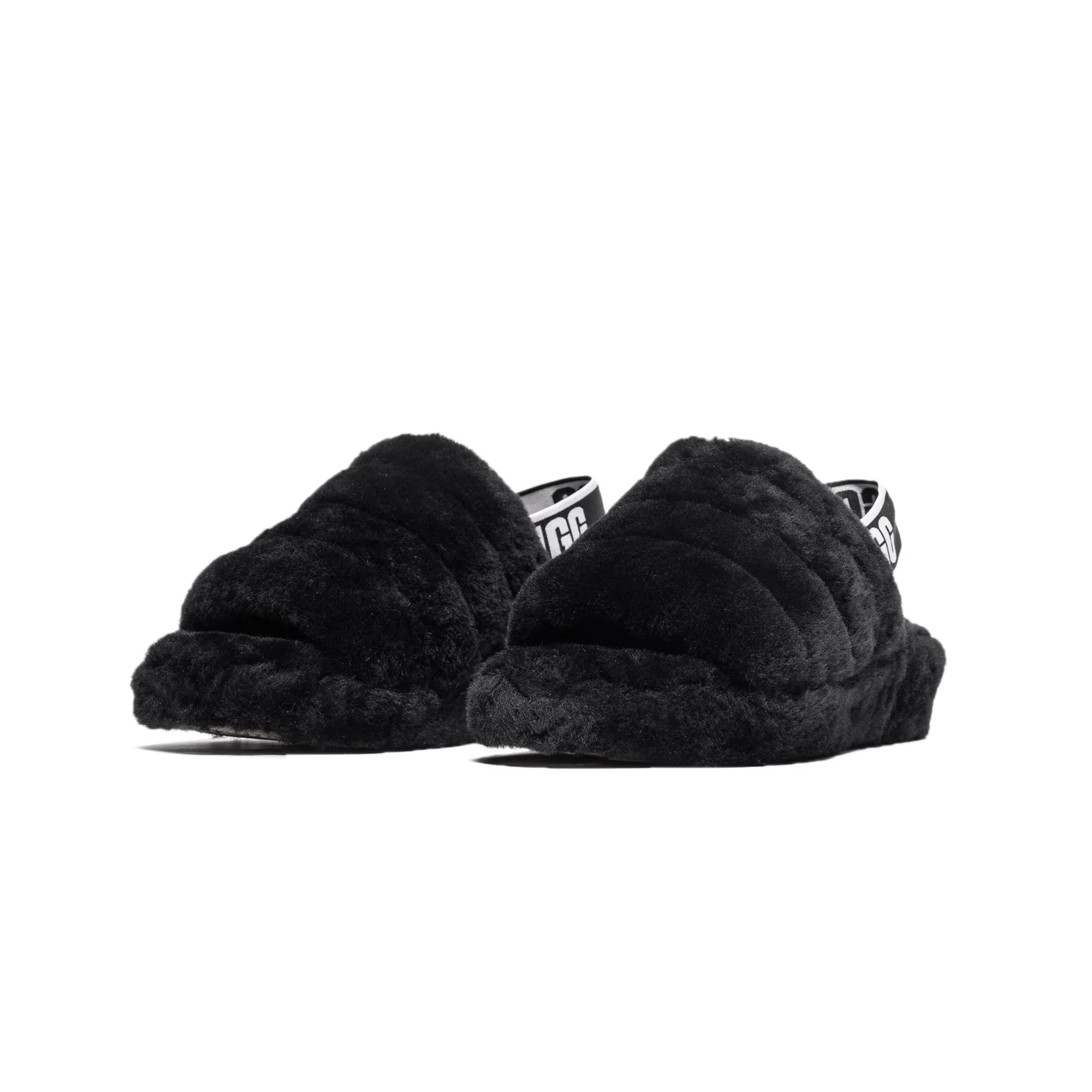 Ugg Womens Fluff Yea Slide 'Black'