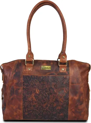 VALENCHI Genuine Leather Purse For Women - Real Leather Tote Bag For Women - Ladies Shoulder Bag For Work, Travel