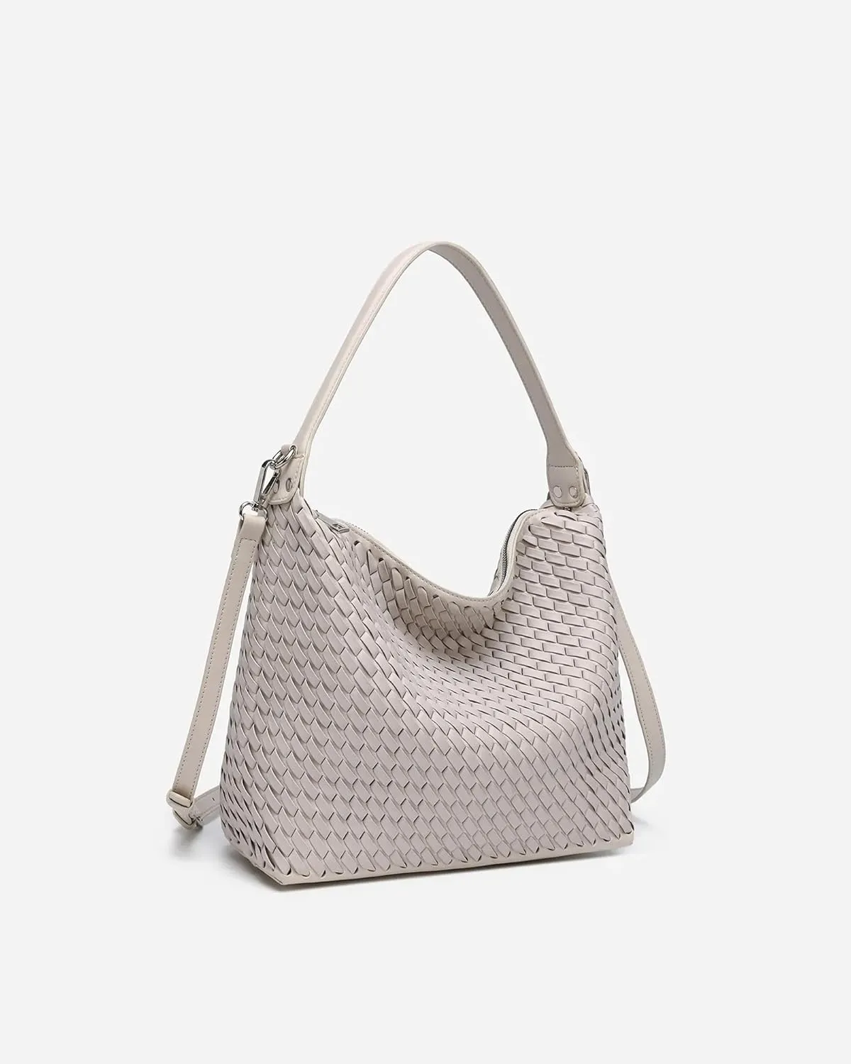 Vegan Leather Hobo Bag for Women-Soft Handbag, Shoulder or Crossbody Purse Lightweight for Daily Use