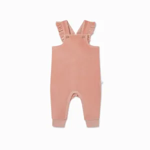 Velour Frill Dungarees