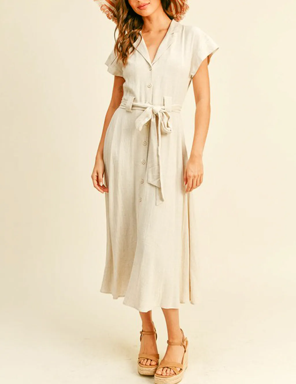 Vonda Belted Shirt Dress