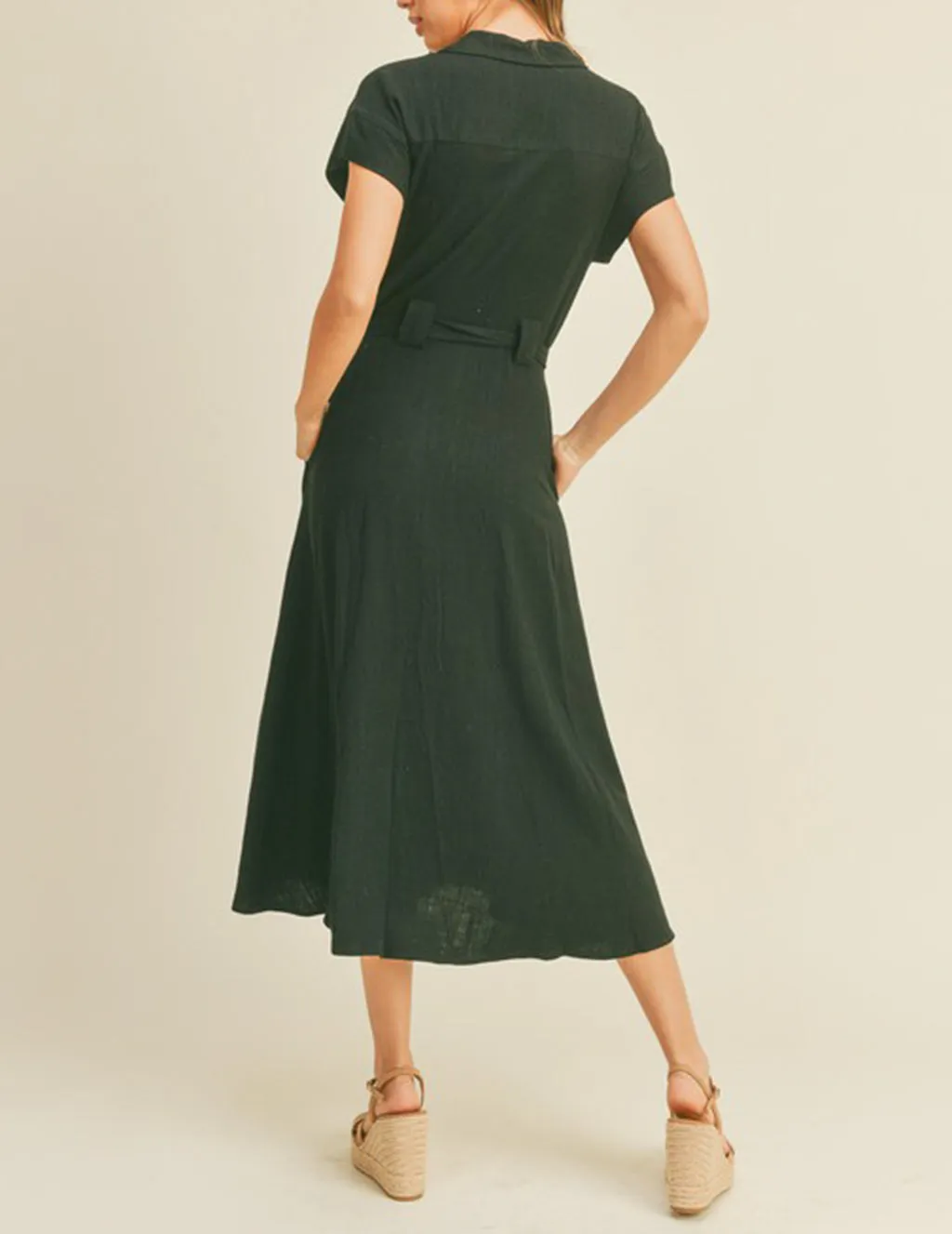 Vonda Belted Shirt Dress