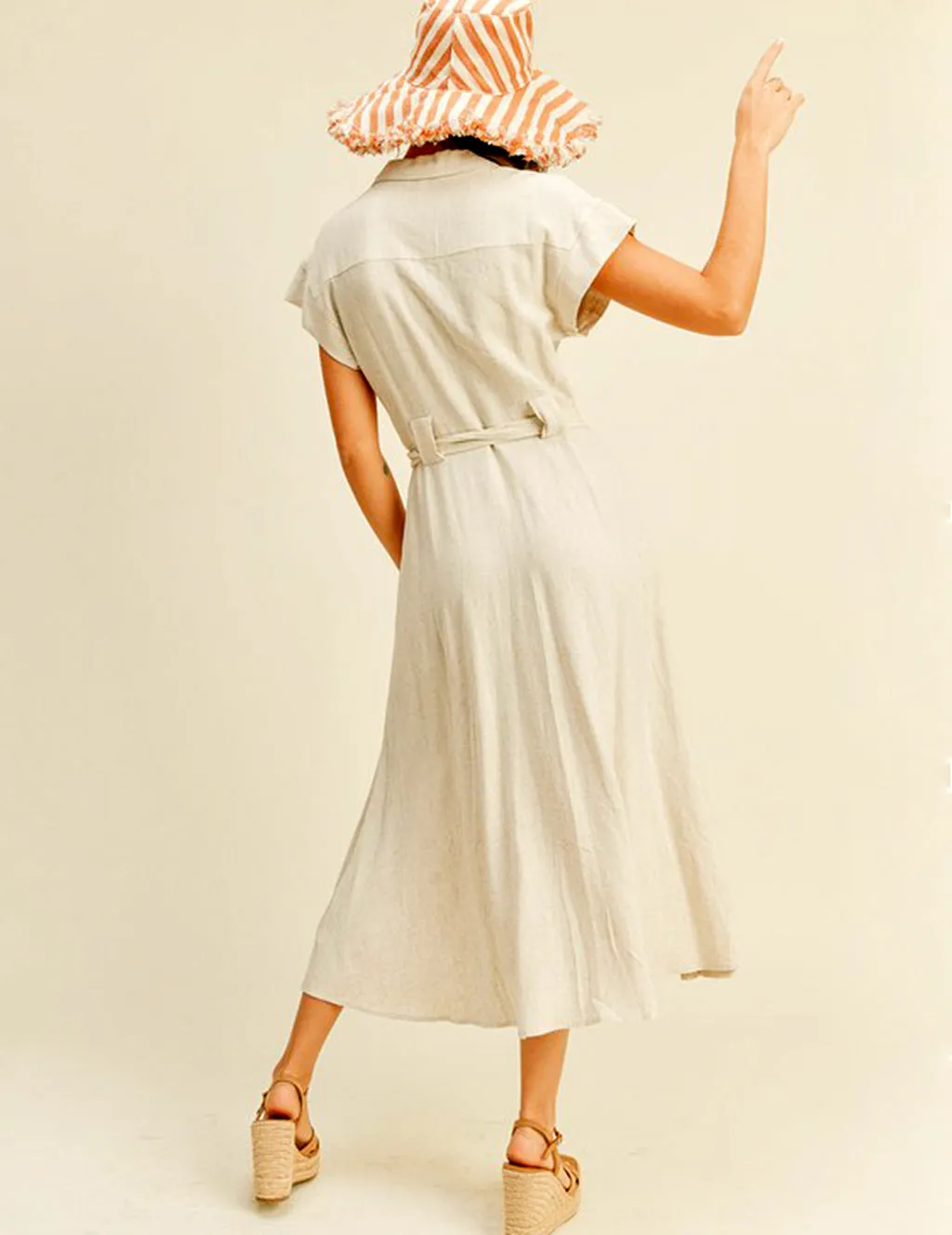 Vonda Belted Shirt Dress