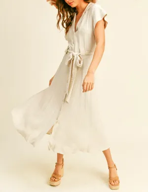 Vonda Belted Shirt Dress