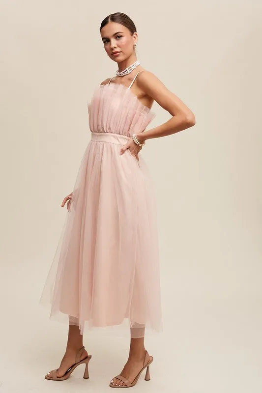 Whisper of Romance Tulle Maxi Dress