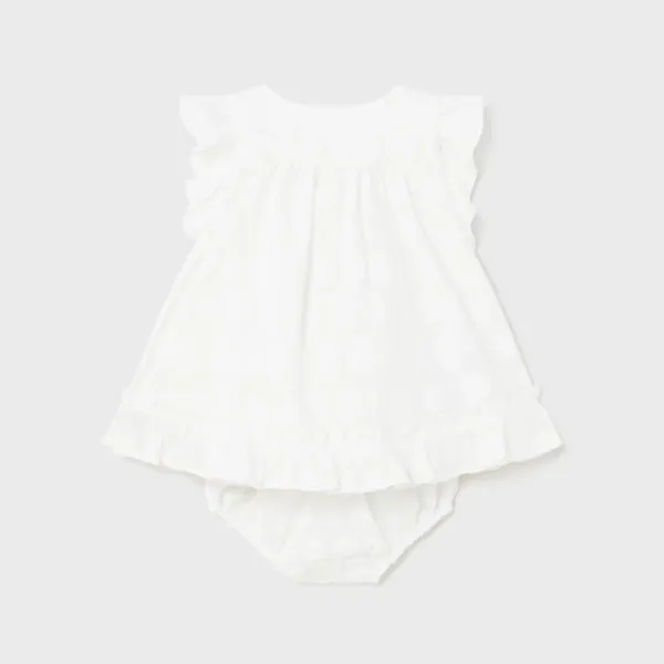 WHITE BABY DRESS FOR BABY GIRL