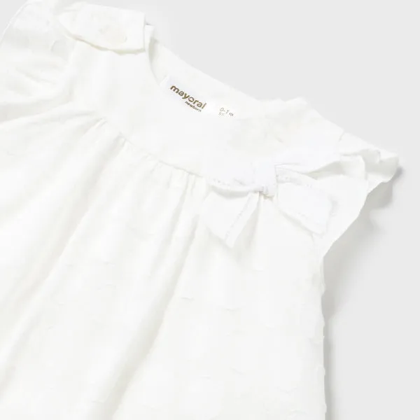 WHITE BABY DRESS FOR BABY GIRL