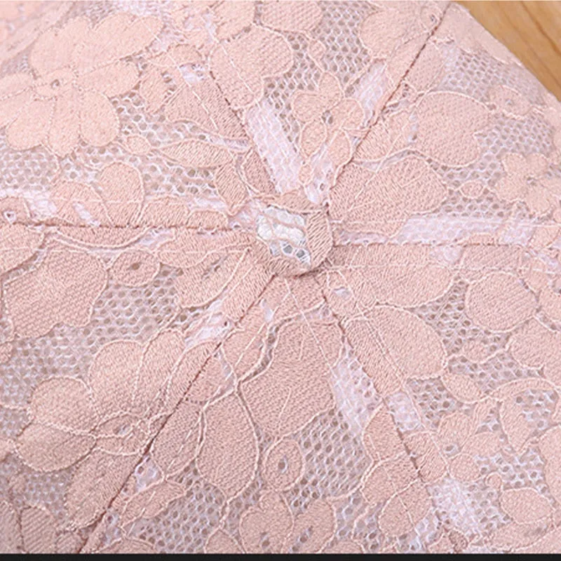 Women Hollow Lace Flower Baseball Cap Summer Breathable Mesh Sun Hat