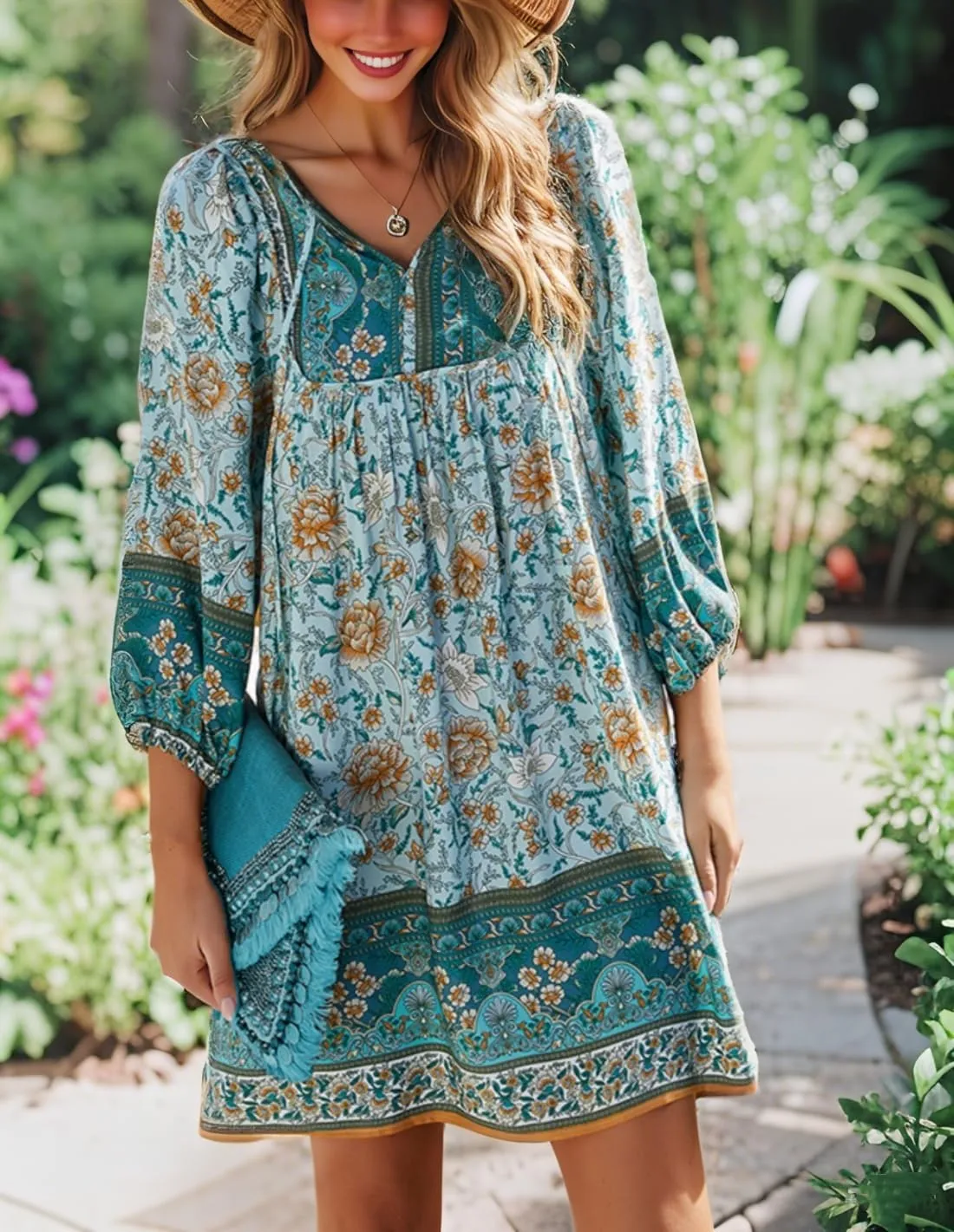 Womens Dress V Neck Long Sleeve Oversized Casual Cute Short Dresses Ladies Beach Sundresses