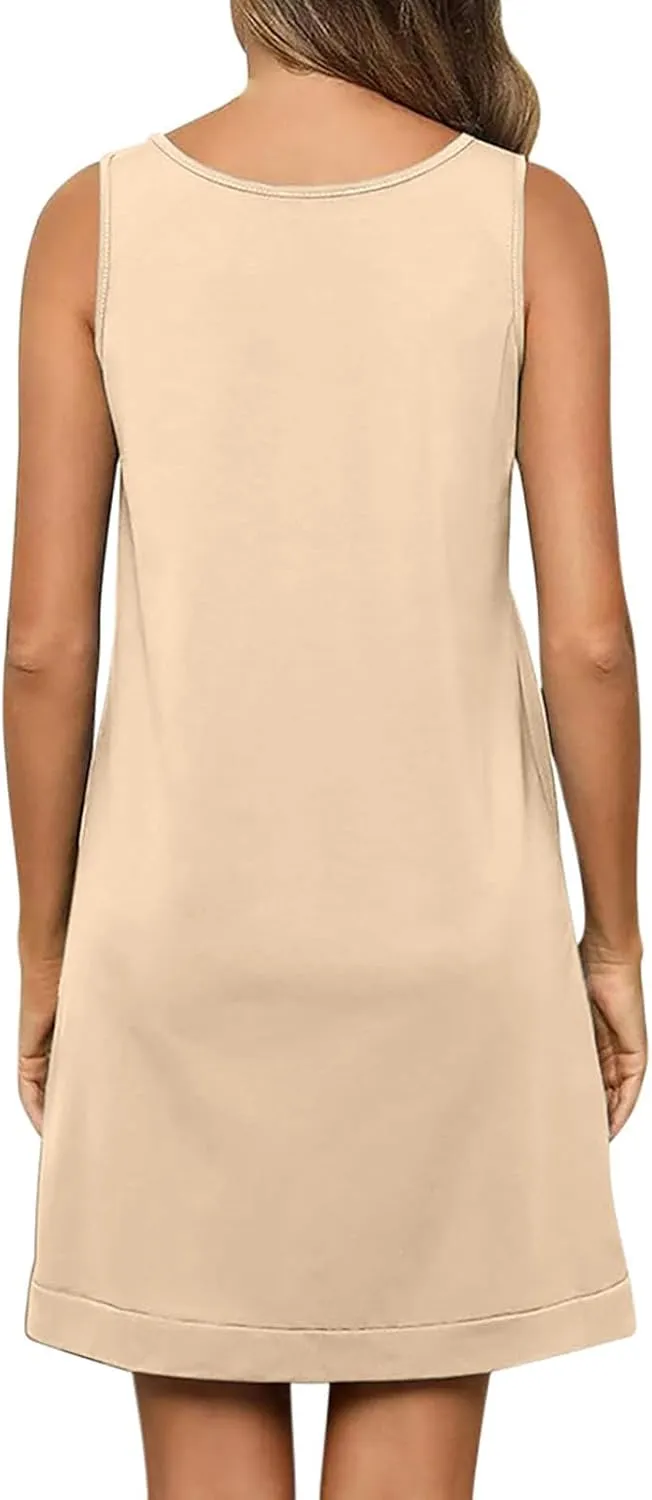 Womens Sexy V Neck Ruffle Sleeveless Mini Dress Casual Backless Lace Up Summer Loose Fit Solid Color Dresses
