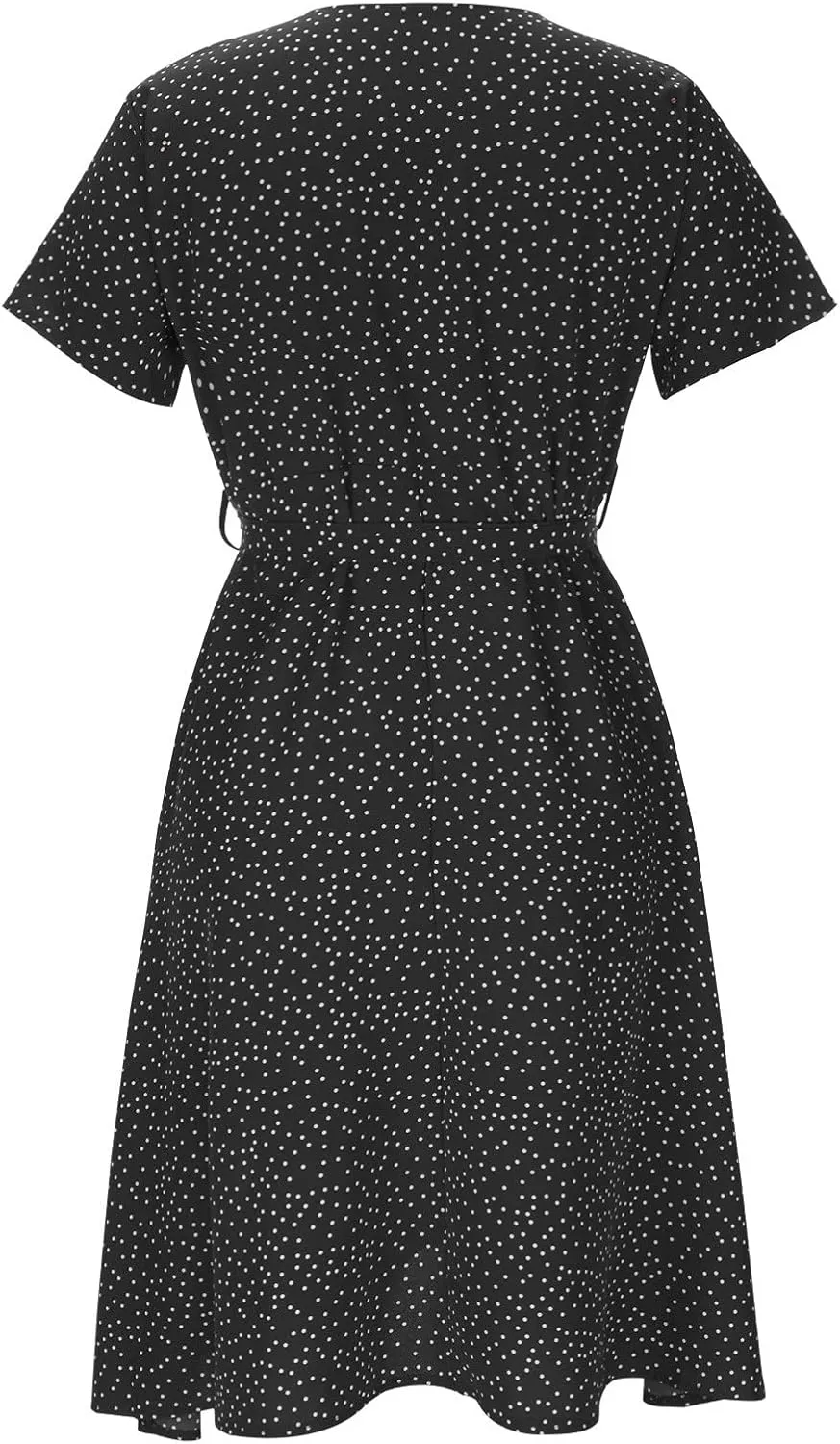 Women's Summer Beach Sundress Trendy V Neck Short Sleeve Floral Printed A Line Ruffle Dresses Floral Long Maxi Dress