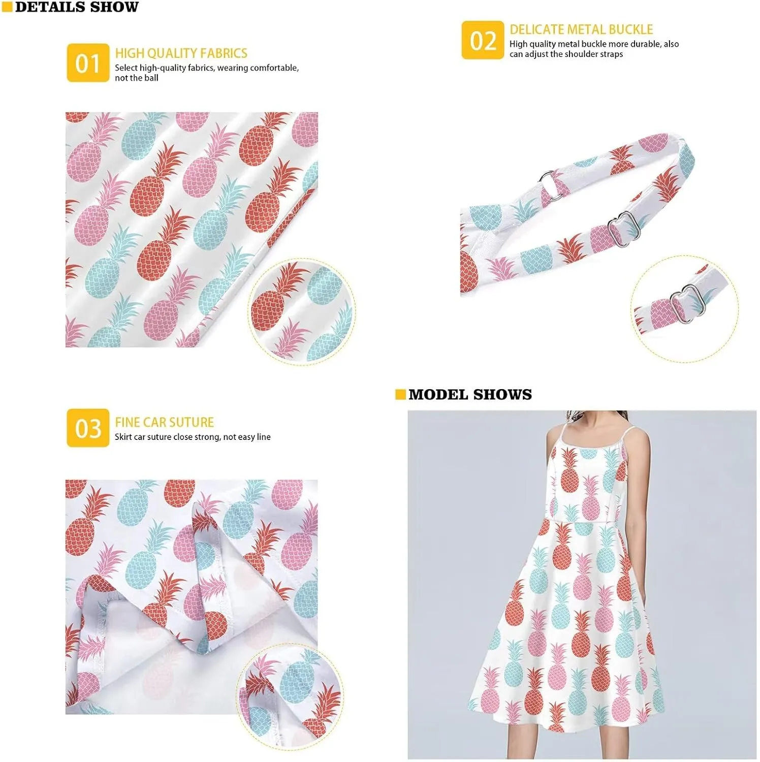 Womens Summer Casual Swing Tank Dresses, Beachwear Sleeveless Dresses for Girls