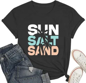Women's T Shirts Short Sleeve Shirt Cute Graphic Tees Loose Casual Summer Tops