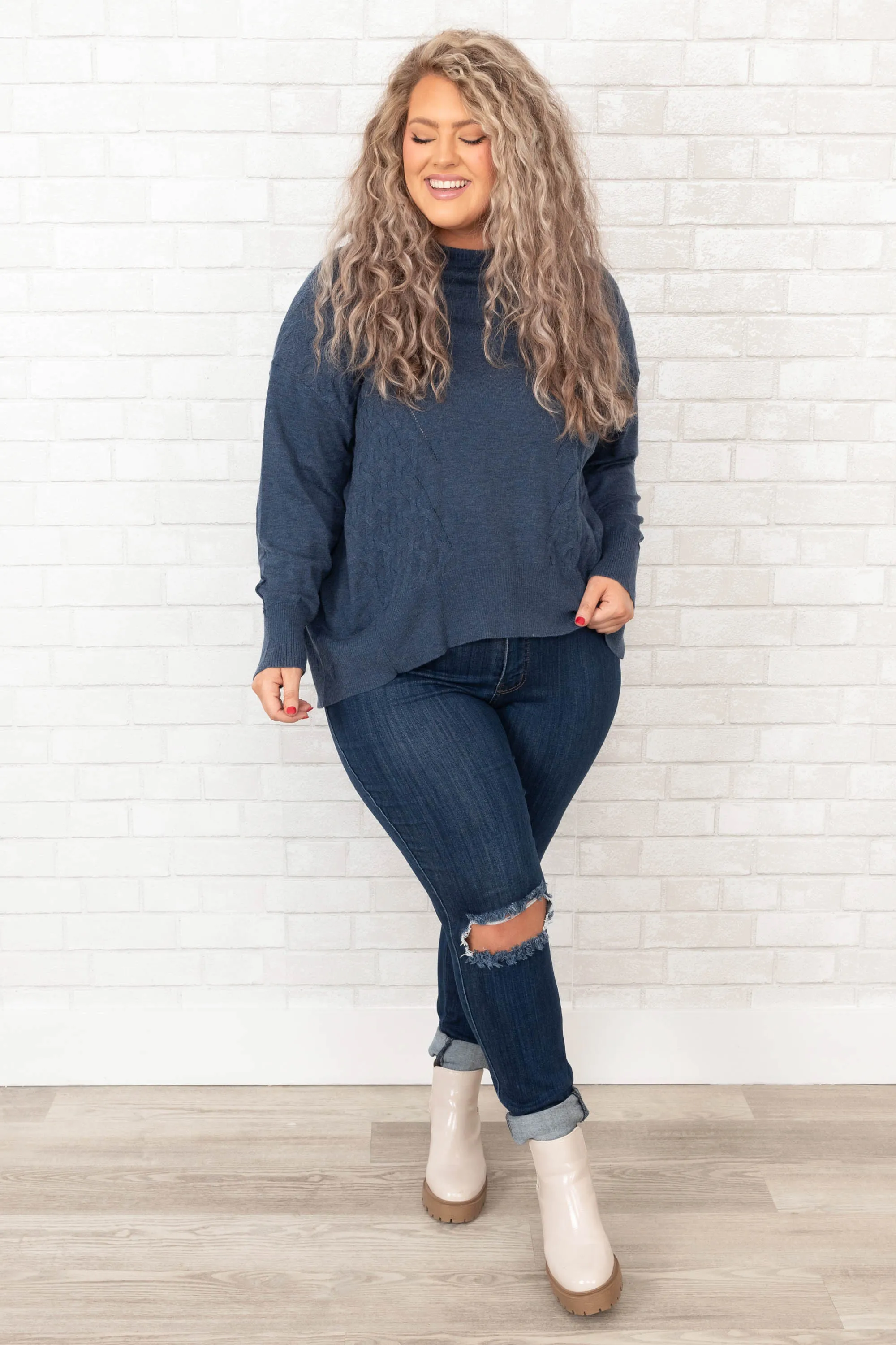 Working Wonders Top, Blue