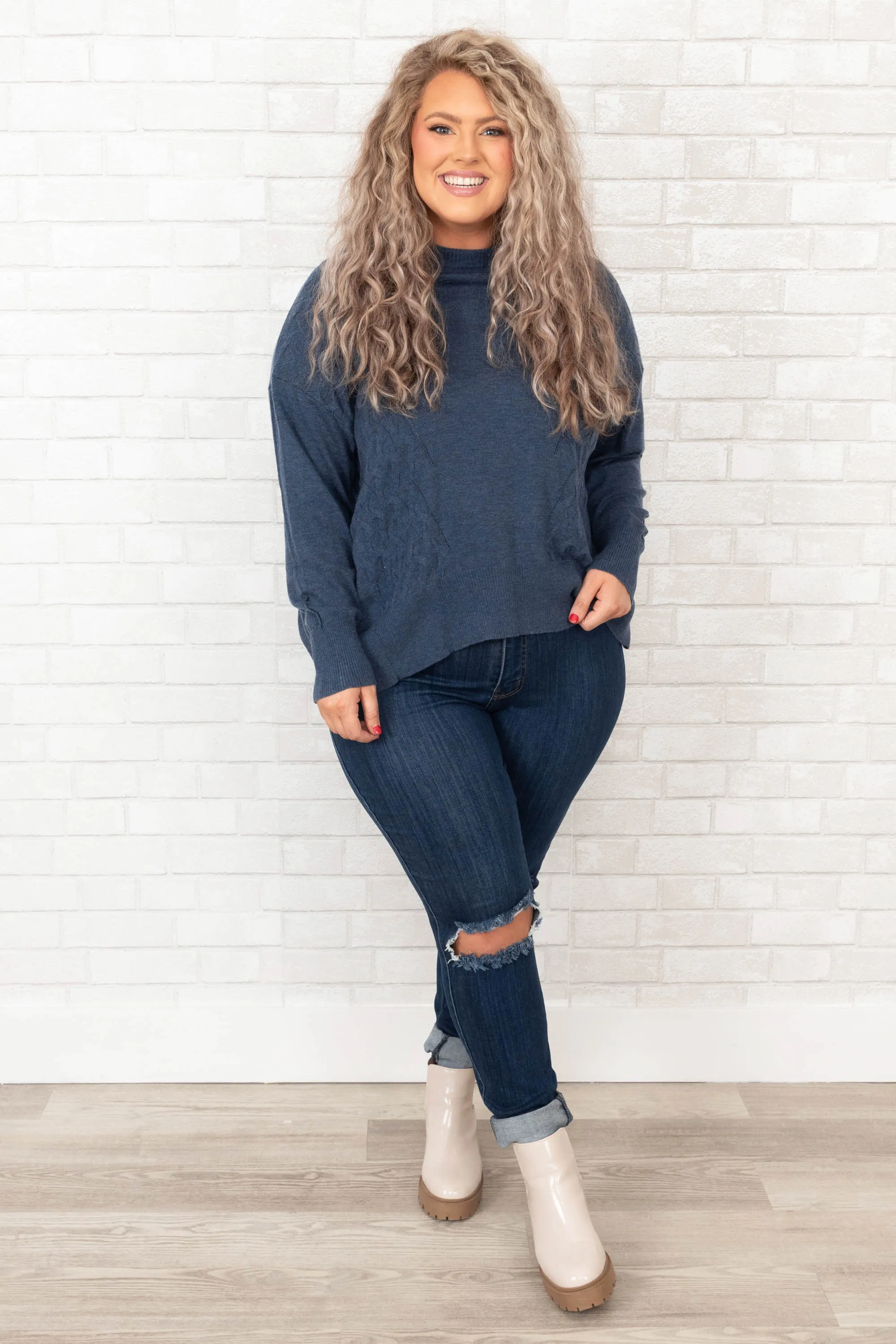 Working Wonders Top, Blue