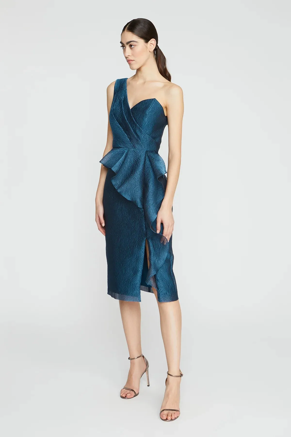 Zinnia One Shoulder Dress - Night Swim